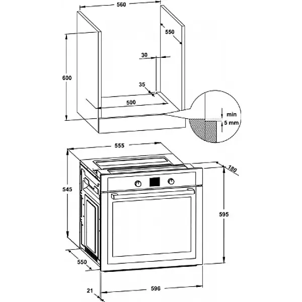 Hafele Contempo Ankastre Set Inox (533.09.402) - 4