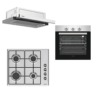 Hafele Eternal Ankastre Set Inox (533.09.472) - 1