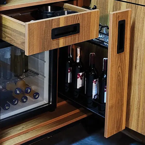 Hafele HMB02 Minibar Cam Kapaklı Soğutucu Siyah 40L (536.14.011) - 3