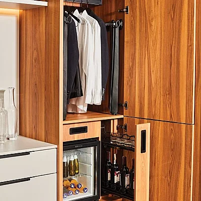 Hafele HMB02 Minibar Cam Kapaklı Soğutucu Siyah 40L (536.14.011) - 4