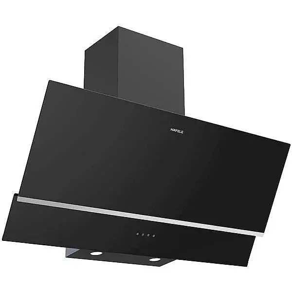 Hafele LUCE Davlumbaz 90cm açılı siyah çift cam (533.89.582) - 1
