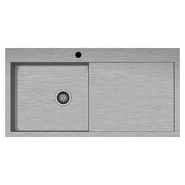 Hafele Novara Plus01 Fırçalı Sağ Yönlü Eviye 1000x510mm (570.90.541) - 1