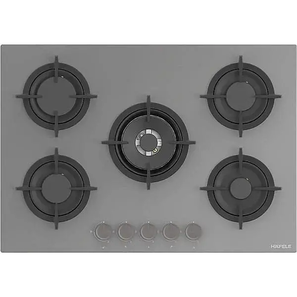 Hafele Orion Gazlı Ocak 75 cm 4G1W Gri Cam (533.09.866) - 1