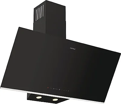 Hafele Orion S Davlumbaz 90 cm Açılı Siyah Cam (533.89.583) - 1
