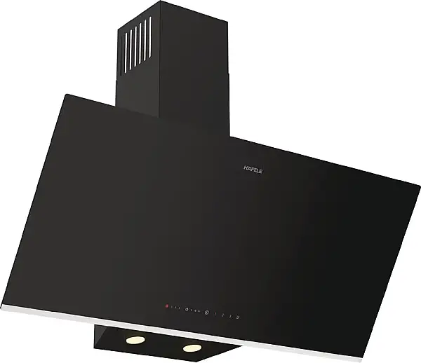 Hafele Orion S Davlumbaz 90 cm Açılı Siyah Cam (533.89.583) - 1
