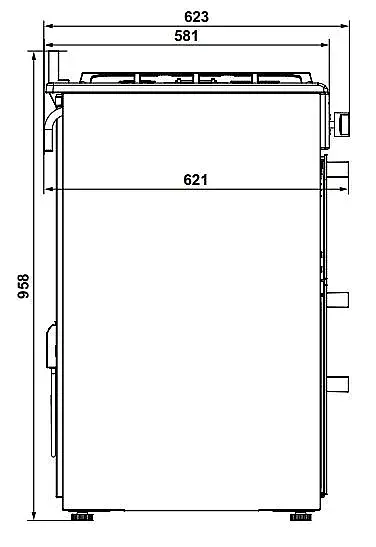 Hafele Sirius Kuzineli Fırın 100cm Krem (533.09.006) - 3