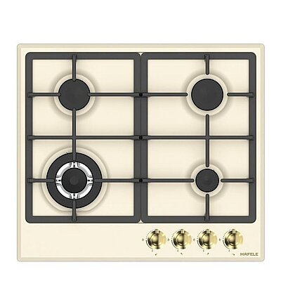 Hafele Vintage Gazlı Ocak 60 cm 3G1W Krem/Altın (533.09.751) - Hafele