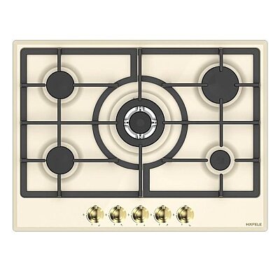 Hafele Vintage Gazlı Ocak 70cm 4G1W Krem/Altın (533.09.754) - Hafele