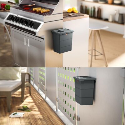 Hailo Flexbox Mini Çöp Kutusu Siyah 7 Lt (HL 0420-100) - Hailo