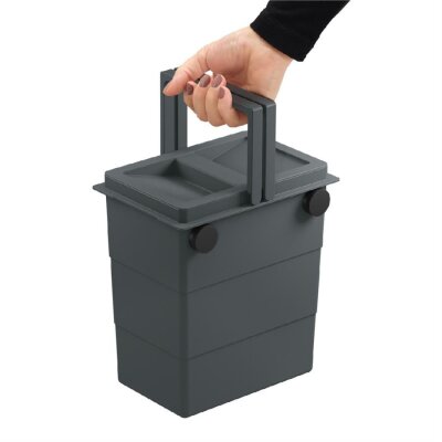 Hailo Flexbox Mini Çöp Kutusu Siyah 7 Lt (HL 0420-100) - 3