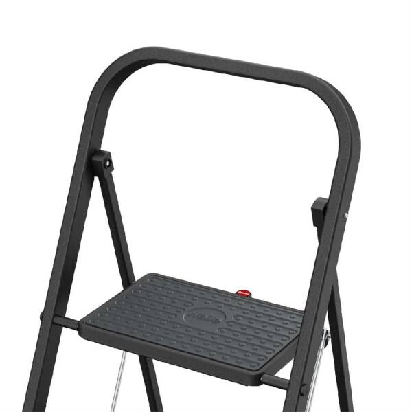 Hailo K44 Standardline 2 Basamaklı Merdiven Siyah Renk (HL 4396-310) - 4