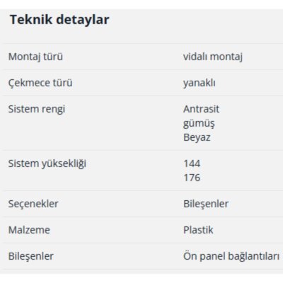 Hettich InnoTech Atira Bordür Bağlantı Dübeli Vidalı (9002503) - 2