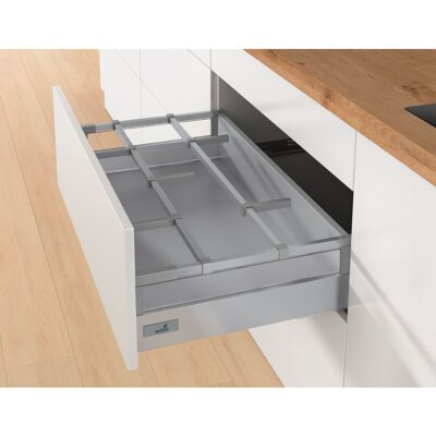 Hettich İnnoTech Atira İç Çekmece Ön Bordürü Gri 2000 mm (9194614) - 2