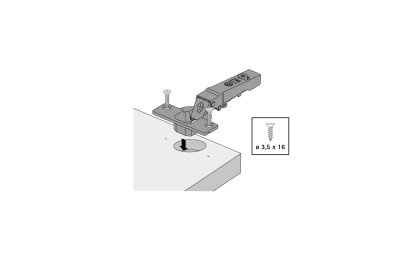Hettich Novisys Düz Frenli Menteşe 105 Derece (9313100) - 5