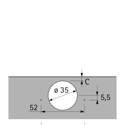 Hettich Sensys Frenli 95 Derece Düz Kalın Kapak Menteşesi (9090260) - Hettich (1)