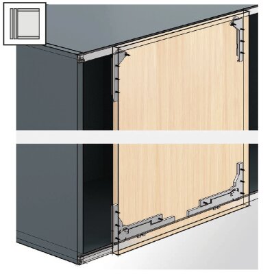 Hettich SlideLine M Frenli Kapaklar için Mekanizma Seti (9156338) - 2