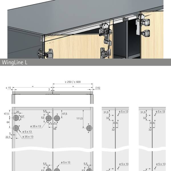 Hettich WingLine L Orta Menteşe Sacı (9330193) - 3