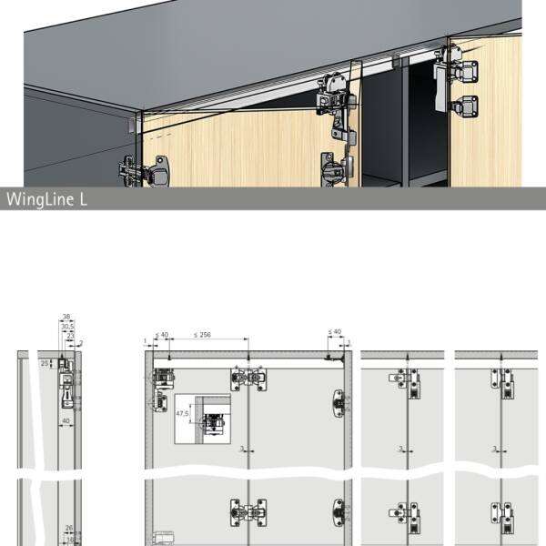 Hettich WingLine L Orta Menteşe Sacı (9330193) - 4