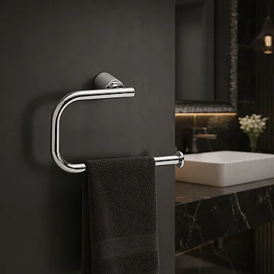 System Banyo Icon Halka Havluluk Krom Renk 136x71x136 mm (BA1038 005 CR) - 1
