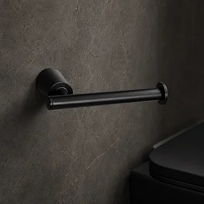 System Banyo Icon Tuvalet Kağıtlığı Siyah Renk 32x79x159 mm (BA1038 002 AL6) - 1