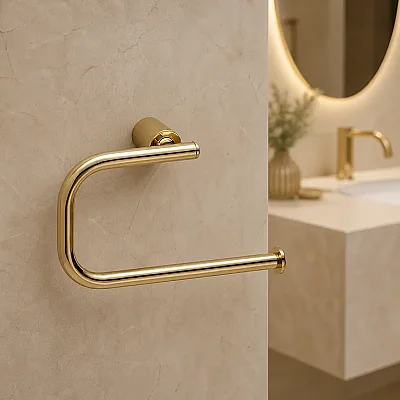 System Banyo Icona Halka Havluluk Gold Renk 32x78x269 mm (BA1037 005 GL) - System Banyo (1)