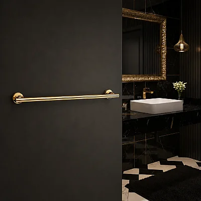 System Banyo Icona Uzun Havluluk Gold Renk 45 Cm (BA1037 004 GL) - 1