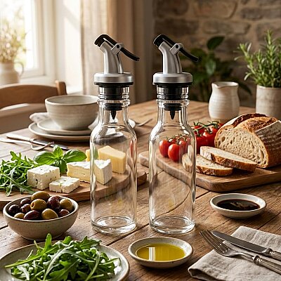 İkili Cam Yağlık Sirkelik Seti 300 Ml (AMZ43) - SESE (1)