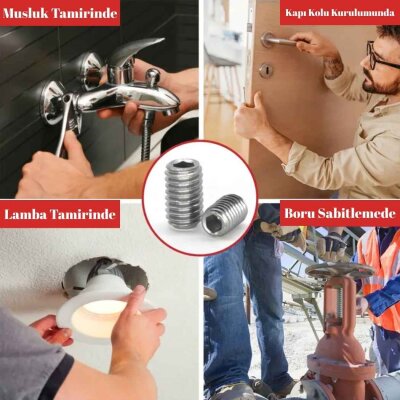 Italiana Ferramenta Başsız Vida 8mm (21105170ZN) - 3