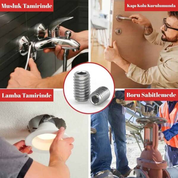 Italiana Ferramenta Başsız Vida 8mm (21105170ZN) - 3