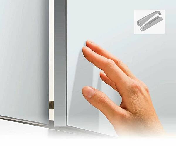 Italiana Ferramenta K-Push Tech 37mm Gri Adaptör Taban ve Kapak Takımı (57025040IJTK) - 1