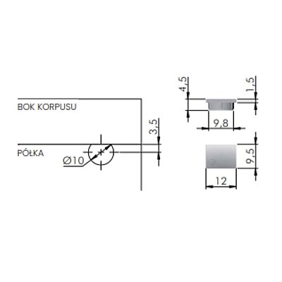 Italiana Ferramenta Trik Kapağı Açık Gri (12505010IJ) - Italiana Ferramenta (1)