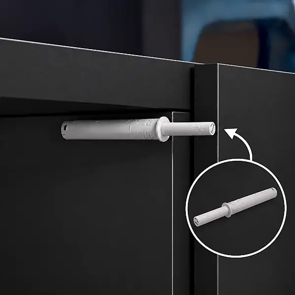 Italiana Ferramenta K-Push Tech Gömme Mıknatıslı Bas-Aç İtici Gri 37mm (57008020IJ) - 1