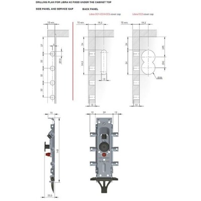Italiana Ferramenta Libra H2 3 Pimli Döner Kilitli Askı Elemanı (63420020ZN) - Italiana Ferramenta (1)