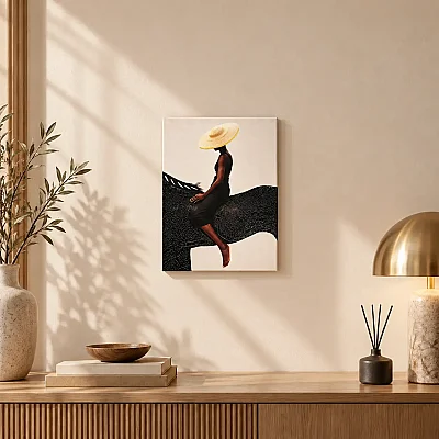 Kanvas Kovboy Figürlü Tablo 30x40 cm (KANVAS4) - 1