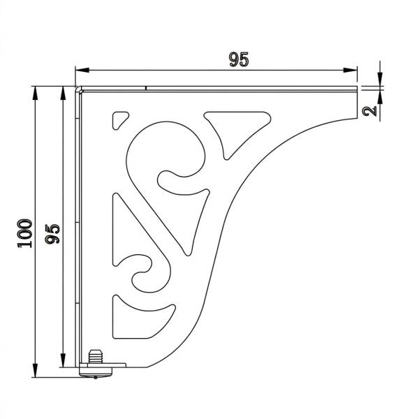 Kapsan Desenli Ayak Krom (KAX-4603-0100-A01) - 2