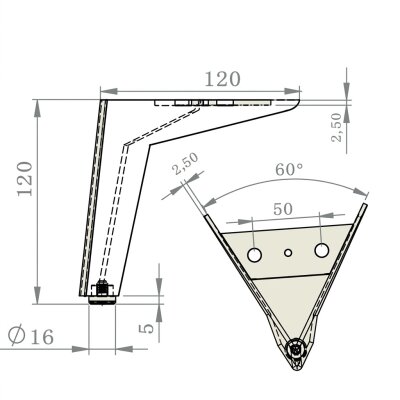 Kapsan İnce Koltuk Ayağı Metalik Bej (KAX-4003-0120-B77) - Kapsan (1)