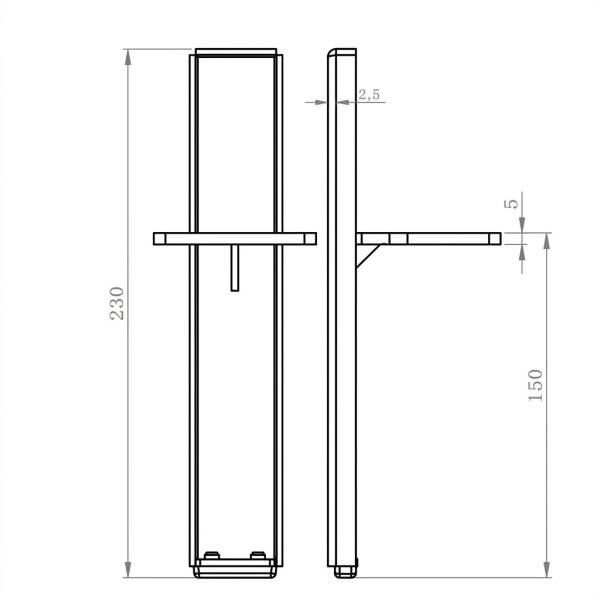 Kapsan Koltuk Ayağı (KAX-7015-0150-B76) - 2