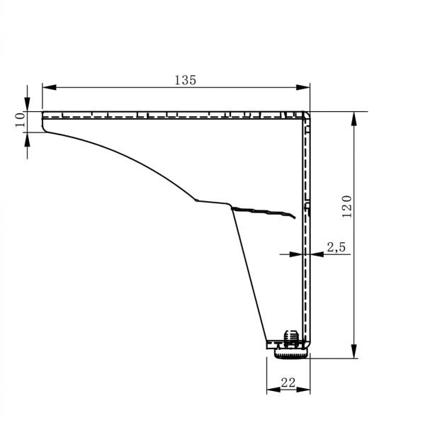 Kapsan Koltuk Ayağı Mat Bakır (KAX-4008-0120-C27) - 2
