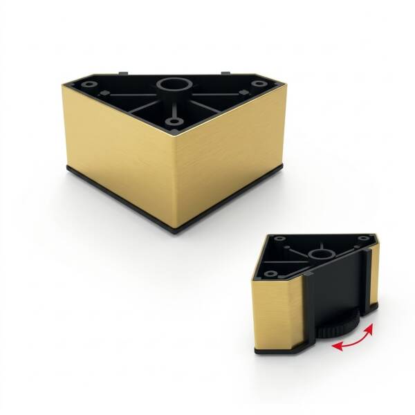 Kapsan Köşegen Plastik Ayarlı Ayak Gold (KBA-9001-0050-I01) - 1