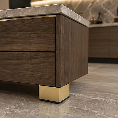 Kapsan Köşegen Plastik Ayarlı Ayak Gold (KBA-9001-0050-I01) - 1