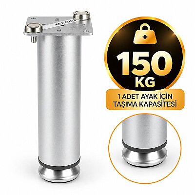 Kapsan Krom Baza Ayak 100mm (KBA-0203-0100-A01) - Kapsan (1)