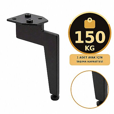 Kapsan Lama Koltuk Ayağı Siyah (KAX-0446-0180-B13) - Kapsan (1)