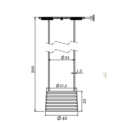 Kapsan Çizgili Ayak Mat Siyah (KBA-0205-0200-B13-C27) - Kapsan (1)