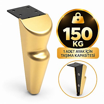 Kapsan Metal Karkaslı Mat Gold Ayak (KBA-9010-0150-C35) - Kapsan (1)