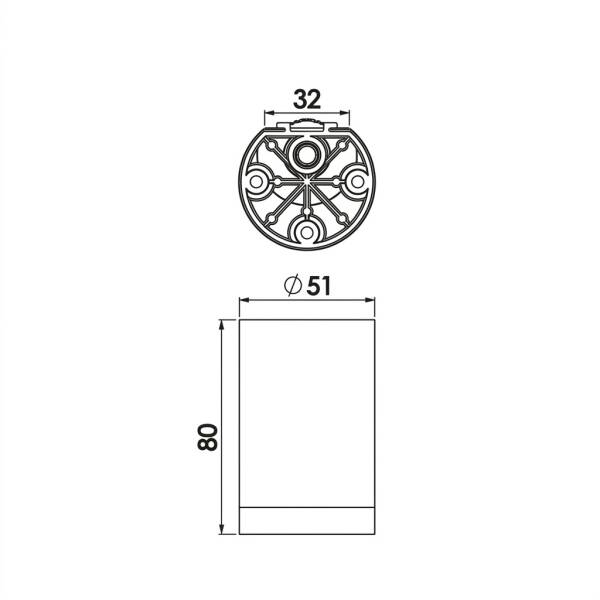 Kapsan Plastik Ayak Gold 80 mm (KBA-9009-0080-I01) - 2