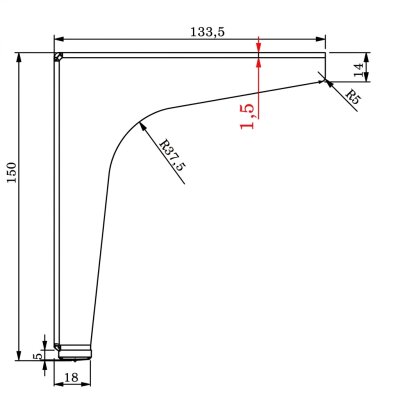 Kapsan Üç Kollu Mobilya Ayağı Krom (KAX-0049-0130-A01) - Kapsan (1)