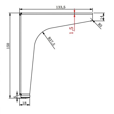 Kapsan Üç Kollu Mobilya Ayağı Parlak Sarı (KAX-0049-0130-I01) - Kapsan (1)