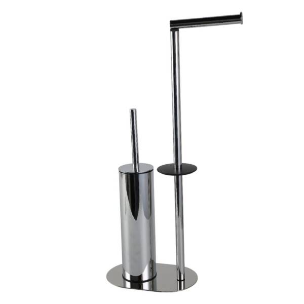 Vitale Hareketli Wc Set Yuvarlak (Yerden) Krom Renk (KBW-829CR) - 1