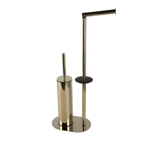 Vitale Hareketli Wc Set Yuvarlak (Yerden) Gold Renk (KBW-829GL) - 1