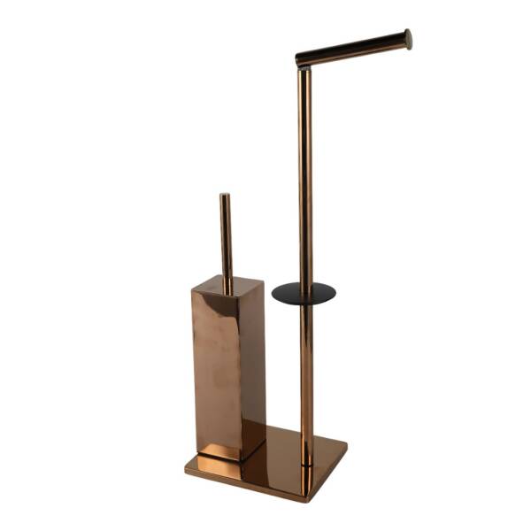 Vitale Hareketli Wc Set Kare Yerden Bakır Renk KBW-871RS) - 1